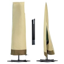 Patio Umbrella Cover Waterproof: 600D Heavy Duty Outdoor Table Umbrella Cover...
