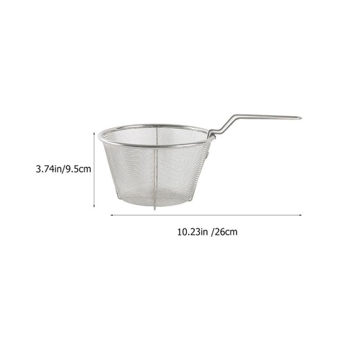 Foldable Slot Fry Basket for Pot Fryer Strainer Dad Frying Net Fries Golder - Picture 8 of 12