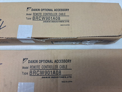 Lot of 2 Daikin BRCW901A08 Remote Controller Cable  NEW, open box