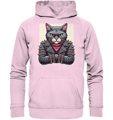 Rocker Katze - Hoodie | Biker Katzen Geschenkidee Männer Frauen