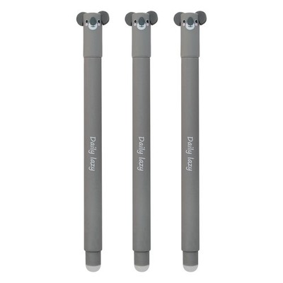 EBERHARD FABER Tintenroller radierbar 3er Set Gelschreiber Blau 0,7 mm Koala