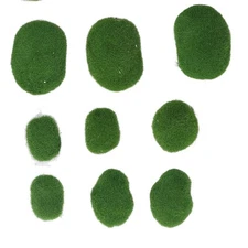 18Pcs Artificial Moss Rocks Decorative Faux Moss Covered Stones for Aquarium