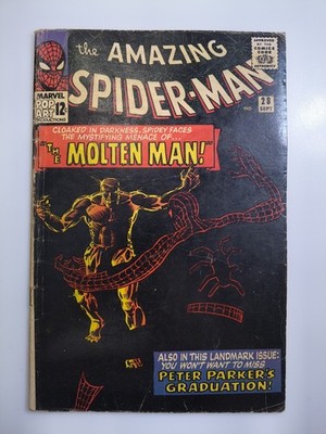Amazing Spider-Man #28 VG+ 1965 VG/FN 1st App Molten Man Steve Ditko & Stan Lee