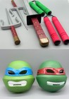 Ninja Turtle Mask Weapons Costume Kids Toy Sword Sai Foam Nunchuck Halloween