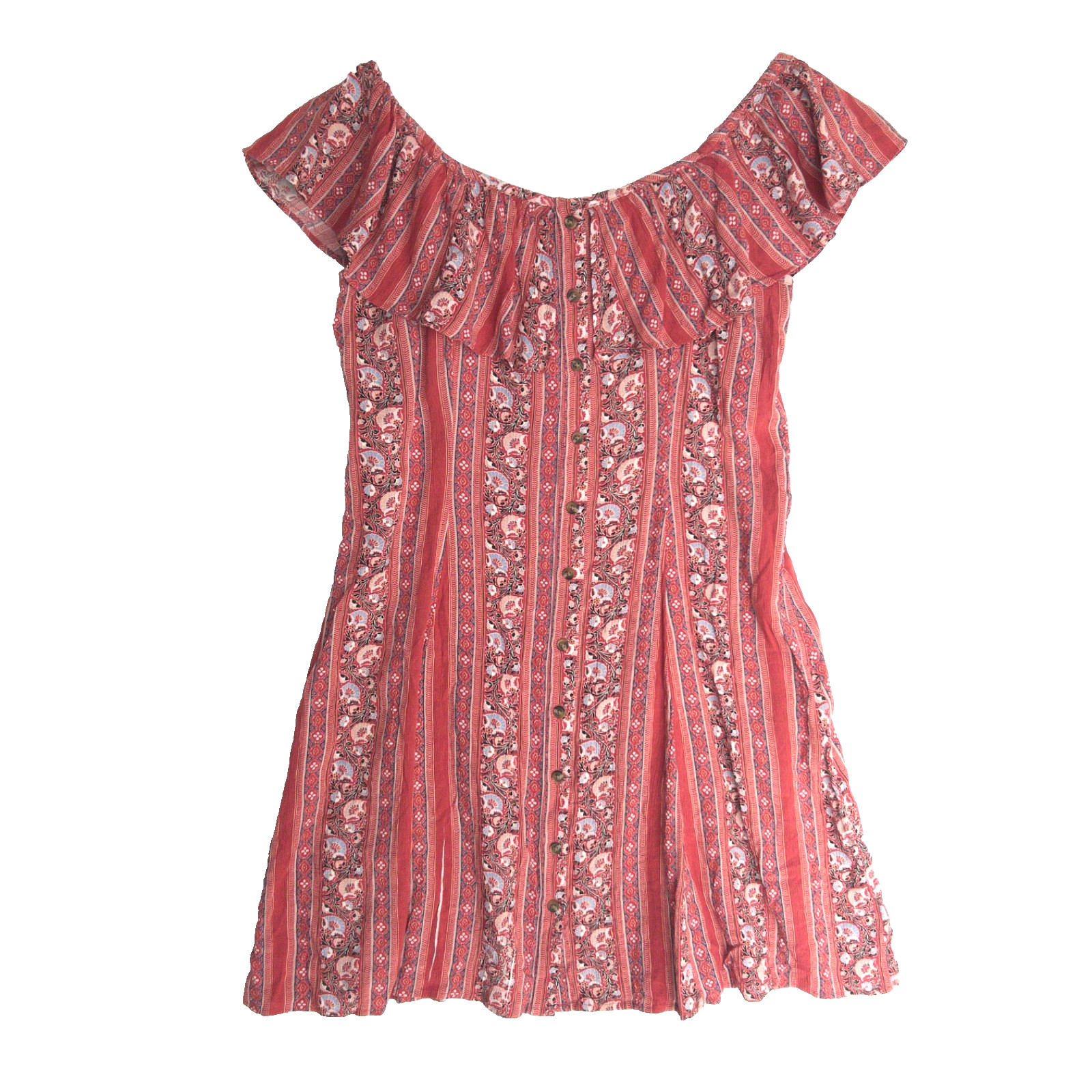 American Eagle Cottagecore Ruffle Button Front Of… - image 2