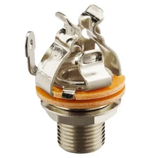 Pure Tone Mono Multi-Contact 1/4" Output Jack - Nickel Plated Connector