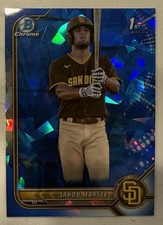 Jakob Marsee 1st 2022 Bowman Chrome Sapphire Refractor RC BDC-73 Marlins🔥