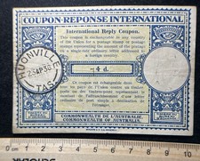 1936 Commonwealth of Australia, Coupon-Response International stam Huonville TAS