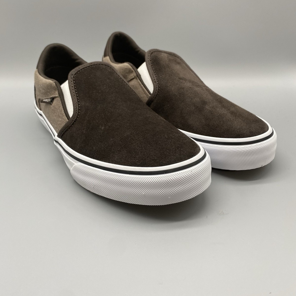 Vans Shoes Mens 8.5 Cozy Knit Coffee Asher Deluxe Slip On  display picture 2