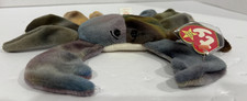 Ty Original Beanie Baby Plush: CLAUDE the Tie Dyed Crab 1996 PVC PELLETS  NWT 
