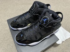 Jordan 6 Rings Air Jordan Sneaker US Men  s Size 10 Black/Blue/White Space Jam