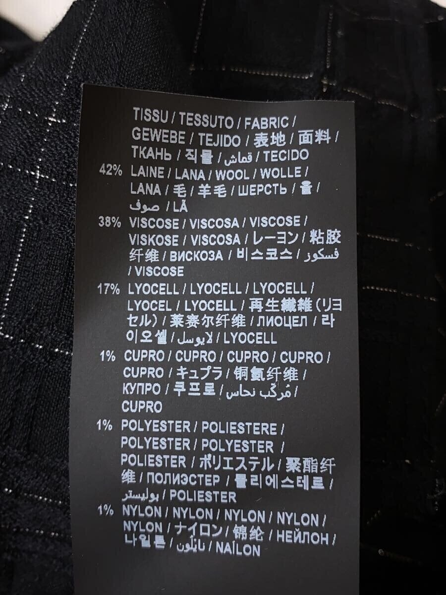 Camicia manica lunga SAINT LAURENT S lana nera check JP53 2020 00074