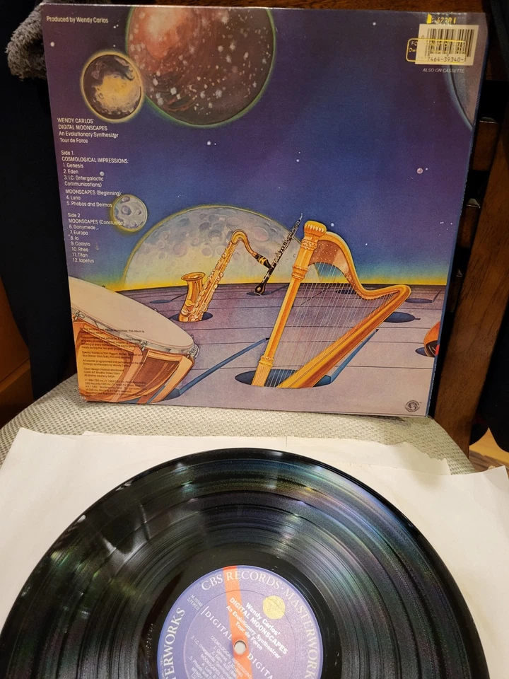Wendy Carlos Digital Moonscapes LP EX Vinyl/Inner Sleeve CBS Masterworks 1984 - Image 3 of 4