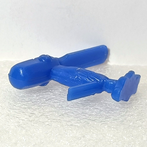 Kuckuck Stechbeitel Kellogg's Toolie Vögel Figur 70er blau Kunststoff Müsli Premium - Bild 5 von 5