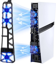 Cooling Fan for PS5 Pro Only, Adjustable 3 Speed Auto Fan with LED