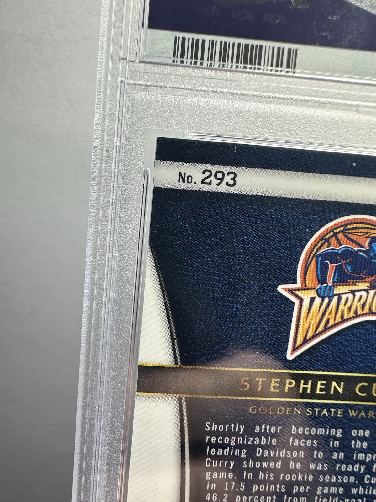 2015 Select Courtside Stephen Curry Rookie Image Hobby Short Print #293 - PSA 9 view 5