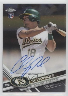 2017 Topps Chrome Rookie Chad Pinder #RA-CP Auto RC 0ui5