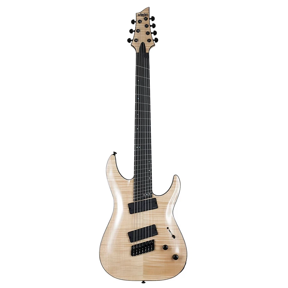 Guitarra elétrica Schecter C-7 MS SLS Elite 7 cordas multiescala brilho natural - Imagem 3 de 4