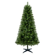 6FT Unlit Artificial Christmas Tree With 490 Tips, PVC Full Branches, Classic Gr