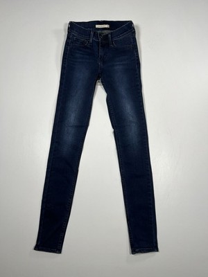 LEVI S 710 SUPER SKINNY Jeans - W24 L30 - Navy - Top Zustand - Damen