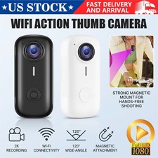 4K 128GB UHD Mini Body Camera Wearable Action Body Cam Thumb Size Hands Free NEW