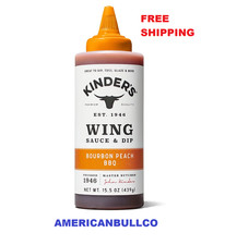 Kinders Bourbon Peach Wing Sauce 15.5oz