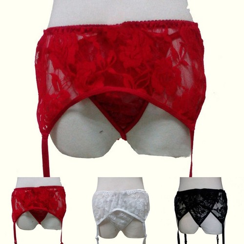 Mutande taglie forti colore puro intimo donna cocktail costumi giarrettiera - Foto 5 di 24