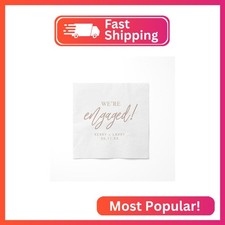 Infusion Elegant 2-Ply Paper Cocktail Napkins for Wedding Engagements - Assorted