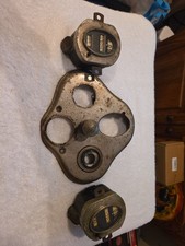 Oem 1928-1929 Ford Model A Dash Gauge Cluster With 2 Speedometer Not Tested Oem 1928-1929 Ford Model A Dash Gauge Cluster With 2 Speedometer Not Tested