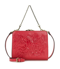 Patricia Nash Evangeline Passion Pink Tooled Crossbody Shoulder Bag New,Gift Box