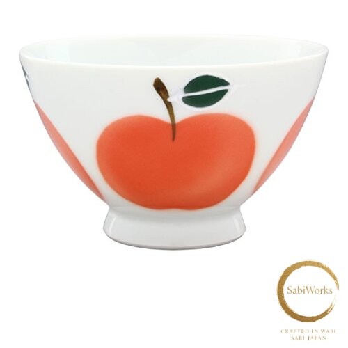 Apple - asami New 24to3Nishitomi ceramics Nishitomi hasami ware apple rice
