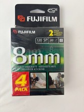 Fujifilm P6-120 8MM High Quality Video Cassette 120 MIN SP / 240 MIN LP  4-Pack 