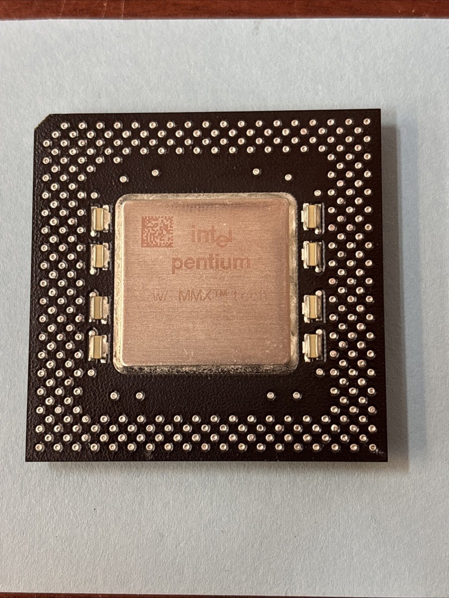 Intel Pentium 200MHz w/ MMX Tech - Socket 7 CPU FV80503200 2.8V