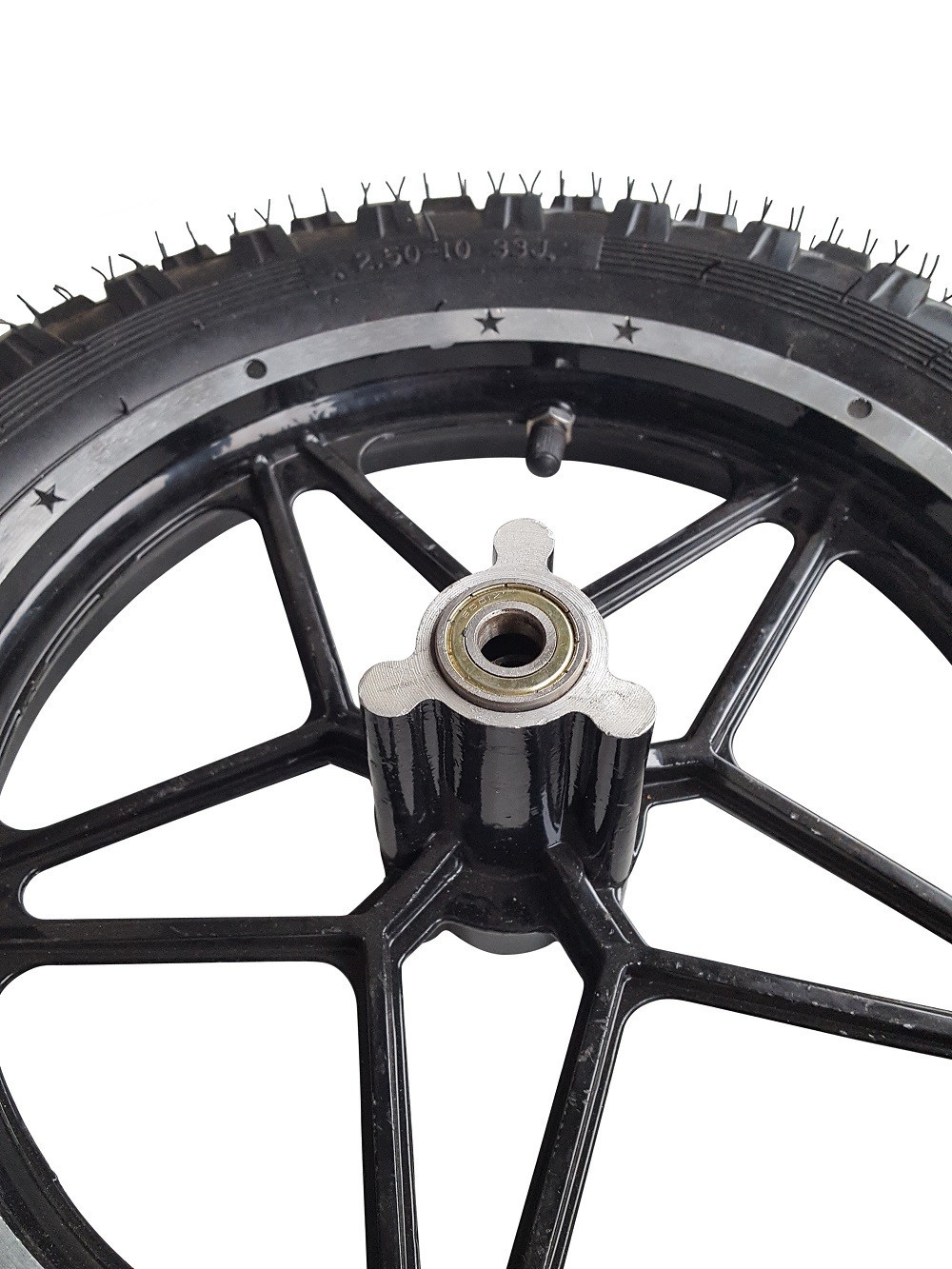Ruota anteriore 2.50-10 cerchio pneumatico tubo scooter elettrico dirt bike cross pneumatici foto 5