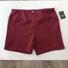 Athletic Works Shorts Women's Size XXXL Wine Media Pocket --A2--