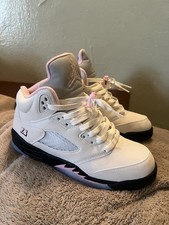 Jordan 5 Retro Medium Soft Pink GS . SIZE 7Y - HQ7980-102