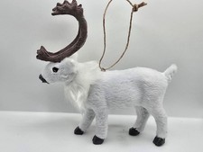 New Faux Fur Reindeer Deer Christmas Tree Ornament Furry Holiday Decoration Gift