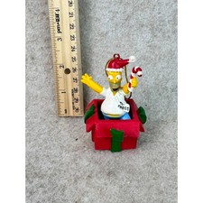 The Simpsons Homer Simpson Christmas Ornament Candy Cane Gift Matt Groening 2007