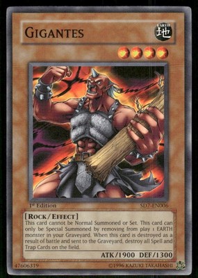 Gigantes SD7-EN006 Structure Deck: Invincible Fortress Yu-Gi-Oh 1st Edition LP