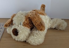 Aurora World Small Dog Plush Stuffed Animal Toy Brown White 9"