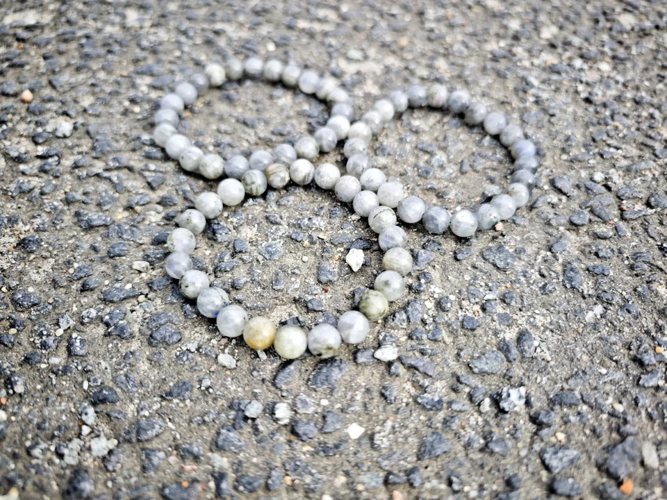 Handgefertigtes Labradorit Mondstein - Armband - Natürliche Edelsteinperlen 8mm - Bild 3 von 3