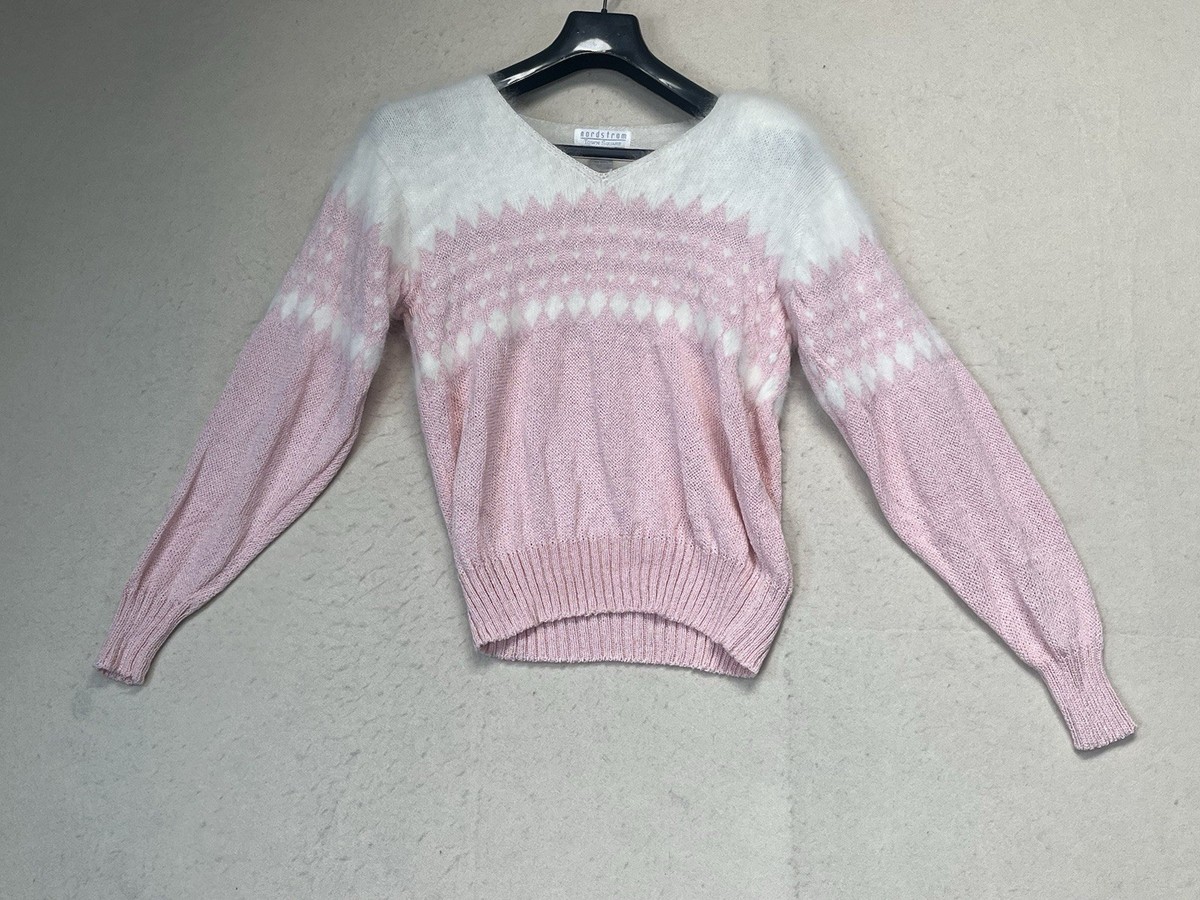 Vtg Nordstrom Town Square Pink Women's Sweater Pullover Long