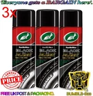 3 x Turtle Wax Black in a Flash Tyre Dressing Car Exterior Plastic Shine 500ml