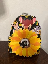 Disney Loungefly Mini Backpack , Sunflower, Bambi and Friends. NWT .  HARD TAG