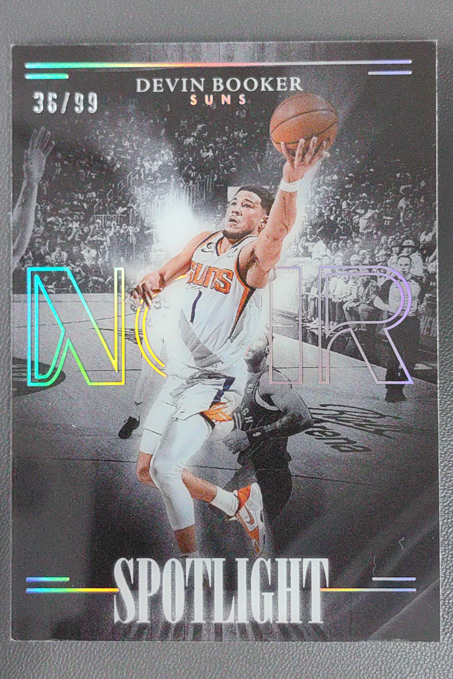 2023-24 Panini Noir Devin Booker Spotlight /99 #3 Phoenix Suns