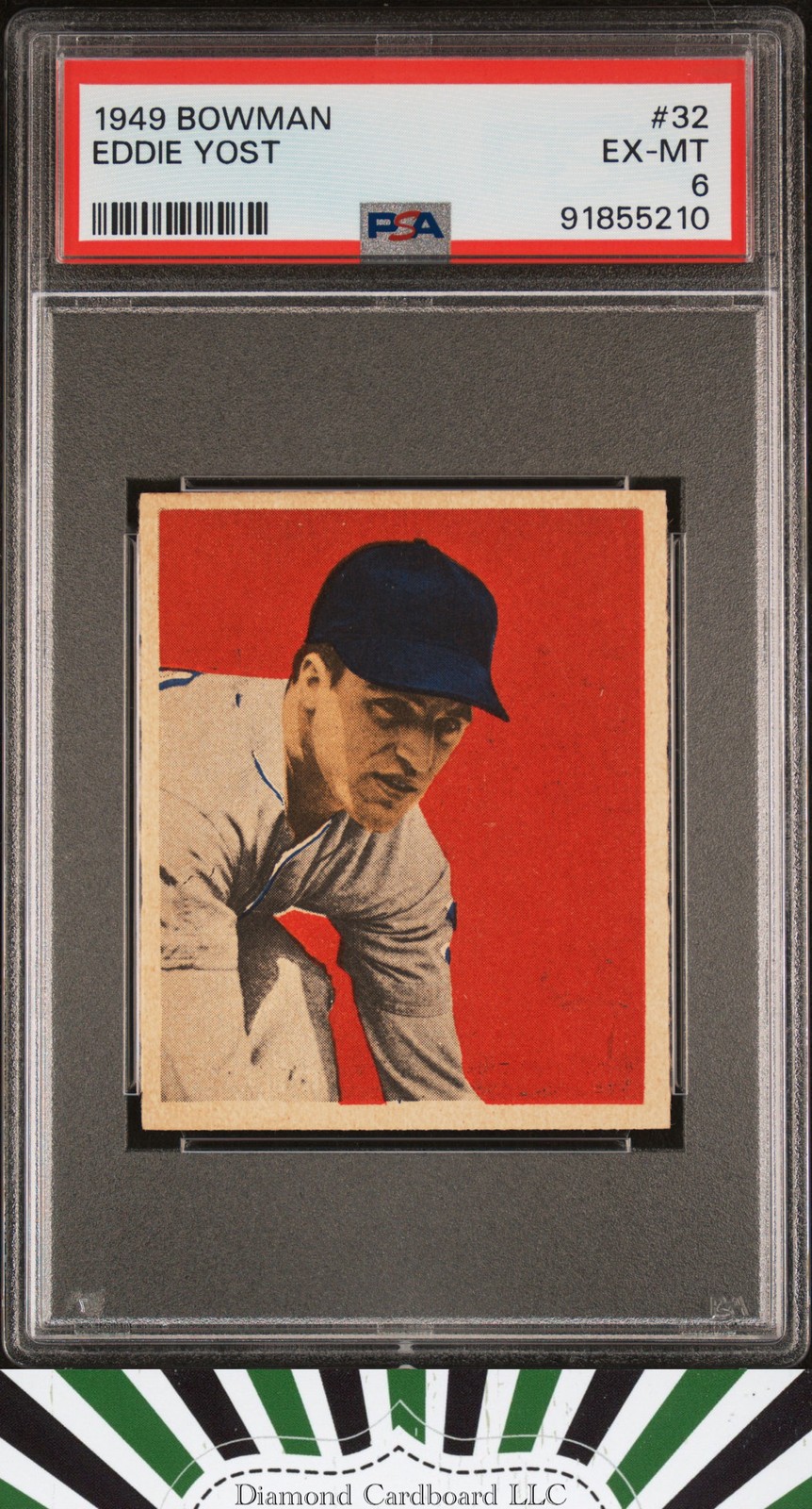 1949 Bowman #32 Eddie Yost PSA 6 EX-MT