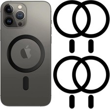 Metal Ring Compatible with MagSafe Sticker Designed for iPhone 12 17, Black 4