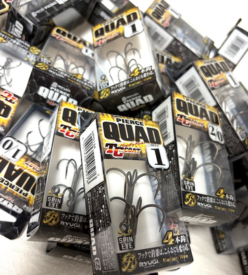 #ad RYUGI JAPAN PIERCE QUAD HOOK JDM Choose Size From Japan $12.00