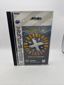 Revolution X (Sega Saturn) CIB Foam REG CARD Resurfaced Tested Working