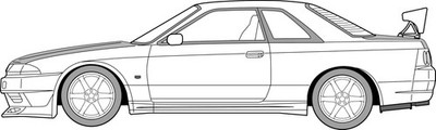 1/24 Wangan Midnight Series No.6 Nissan Skyline GT-R (R32) Tomoya Plastic Model